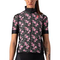 Castelli Women's Moda 2 Prolight Wind  Vest SS21 - Black Pink Moda Print