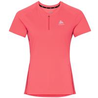 Odlo Axalp Trail T-Shirt S/S 1/2 Zip Damen Rad Shirt pink Gr. XL