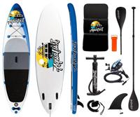 AQUALUST 10'6 SUP Board Stand Up Paddle Surf-Board ISUP mit E-PUMPE 320x81cm