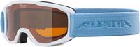 Alpina Piney SH Skibrille Farbe: 412 white/skyblue, Scheibe: SINGLEFLEX S2))