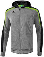 erima Liga Line 2.0 Trainingsjacke mit Kapuze Kinder grey melange/black/green