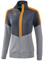 erima Squad Trainingsjacke Damen slate grey/monument grey/new orange