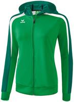 erima Liga Line 2.0 Trainingsjacke mit Kapuze Damen smaragd/evergreen/white
