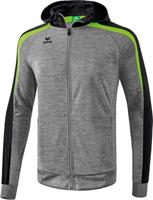 erima Liga Line 2.0 Trainingsjacke mit Kapuze grey melange/black/green