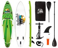 AQUALUST 10'8 CRUISER SUP Board Stand Up Paddle Surf-Board ISUP mit Kajakpad...