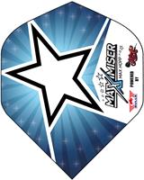 Bull's Powerflite Max Hopp standard Blue Star dart flights