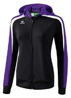 erima Liga Line 2.0 Trainingsjacke mit Kapuze Damen black/dark violet/white