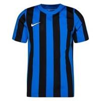Nike Voetbalshirt DF Striped Division IV - Blauw/Zwart/Wit Kinderen