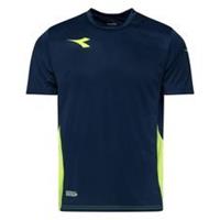 Diadora Training T-Shirt Equipo - Navy/Gelb Kinder
