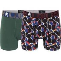CR7 Underwear CR7 Boxershorts 2-Pack - Groen/Zwart Kids