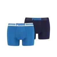 PUMA Boxershorts Logo 2-Pack - Blauw/Navy