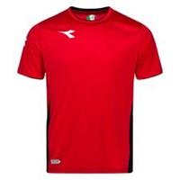 Diadora Training T-Shirt Equipo - Rot/Weiß/Schwarz