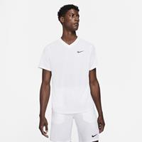 Nike Performance Tennisshirt DRY VICTORY Belüftung Dri-FIT Herren, white-white-black, S