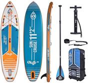 SKIFFO SUNCRUISE 11'2℃SUP Board Stand Up Paddle Surf-Board Paddel ISUP 340X84cm