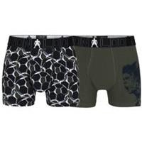 CR7 Underwear CR7 Boxershorts 2-Pack - Zwart/Groen Kids