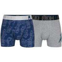CR7 Underwear CR7 Boxershorts 2-Pack - Blauw/Grijs Kids
