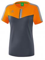 erima Squad Funktionsshirt Damen new orange/slate grey/monument grey