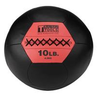 Body-solid Soft Medicine Balls - Wall Balls - Crossfit Balls - 10 Lb / 4,5 Kg - Zwart, Rood
