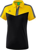 erima Squad Funktions Poloshirt Damen yellow/black/slate grey