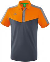 erima Squad Funktions Poloshirt new orange/slate grey/monument grey