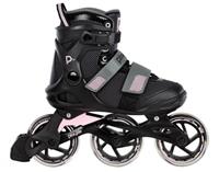 Playlife Fitness GT 110 inline skates 80A zwart/roze 