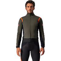 Castelli Alpha ROS 2 Jacket - MILITARY GREEN-FIERY RED-SILVER GRAY