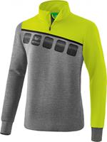 erima 5-C Trainingstop grey melange/lime pop/black