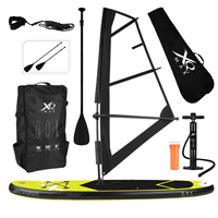 XQ Max Special Edition Windsurf/Sup board set MET draagtas - 13-delig - Geel/zwart - tot 150 kg - 305 cm - Opblaasbaar - Zeil 2m²