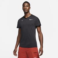 Nike Court Dri-FIT ADV Rafa Tennistop met korte mouwen voor heren - Zwart
