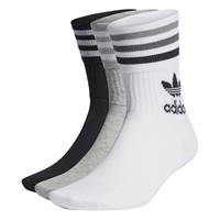 adidasoriginals adidas Originals Socken Mid Cut Crew 3er-Pack - Weiß/Schwarz/Grau