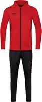 JAKO Challenge Trainingsanzug mit Kapuze Damen rot/schwarz