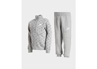 Nike All Over Print Swoosh 1/4 Zip Tracksuit Children - Only at JD, Grijs