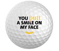 JUMBOGOLF JUMBO SPORTS You Putt A Smile On My Face Golfbal