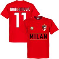 Retake AC Milan Ibrahimovic 11 Team T-Shirt - Rood - Kinderen - 4 Years