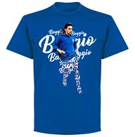 Retake Robertio Baggio Italië Script T-Shirt - Blauw - Kinderen - 10 Years