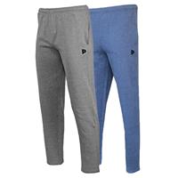 Donnay Donnay Heren - 2-Pack - Joggingbroek Wess - Zilvergrijs & Donkerblauw