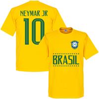 Retake Brazilië Neymar JR 10 Team T-Shirt - Kinderen - 10 Years