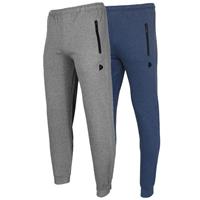 Donnay Donnay Heren - 2-Pack - Joggingbroek Jack - Zilvergrijs & Donkerblauw