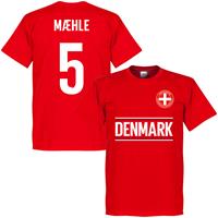 Retake Denemarken Maehle 5 Team T-Shirt - Rood - Kinderen - 10 Years