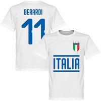 retake Italië Berardi 11 Team T-Shirt - Wit