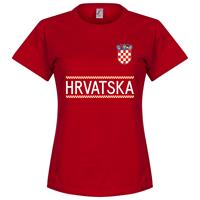 Retake Kroatië Dames Team T-Shirt - Rood