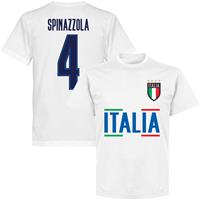Retake Italië Spinazzola 4 Team T-Shirt - Wit - Kinderen - 10 Years