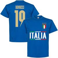 Retake Italië Bonucci 19 Team T-Shirt - Blauw - Kinderen - 10 Years