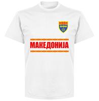 retake Macedonië Team T-Shirt -Wit - Kinderen