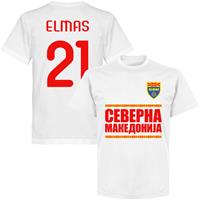 Retake Noord Macedonië Elmas 21 Team T-Shirt - Wit
