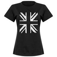 Retake Glasto Banksy Union Dames T-Shirt - Zwart