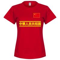 Retake China Team Dames T-Shirt - Rood