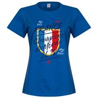Retake Frankrijk Champion Du Monde Dames T-Shirt -Blauw