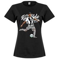 Retake Ronaldo Script Dames T-Shirt - Zwart