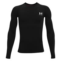 Under Armour baselayer sport T-shirt zwart Sportsweater Jongens/Meisjes Polyester Ronde hals - 